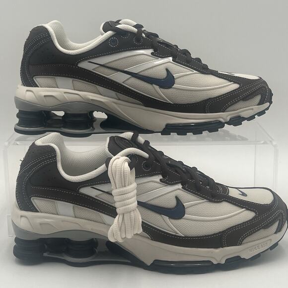 Mens Size 9.5 Nike Shox Ride 2 Baroque Brown Diffused Blue Sneakers HV6349 200 - Picture 1 of 5